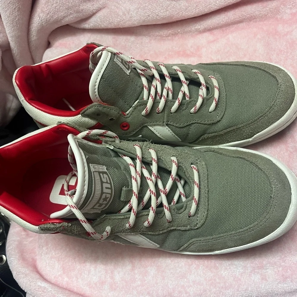 Converse Gray and‎ Red Men's Sneakers